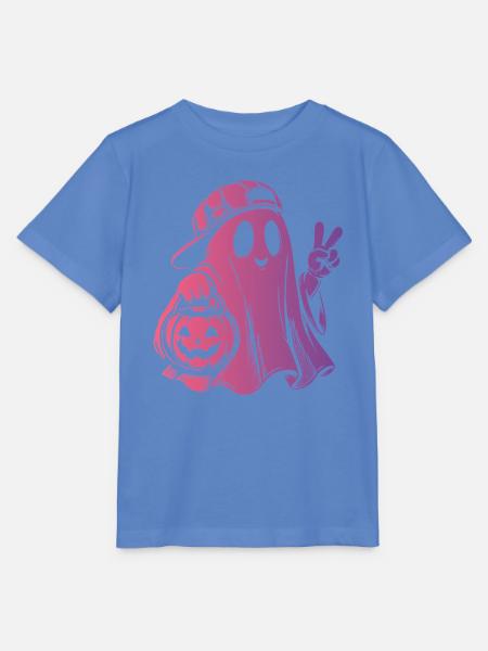 Halloween Geist Gespenst - Stanley/Stella Kinder T-Shirt MINI CREATOR - Blau