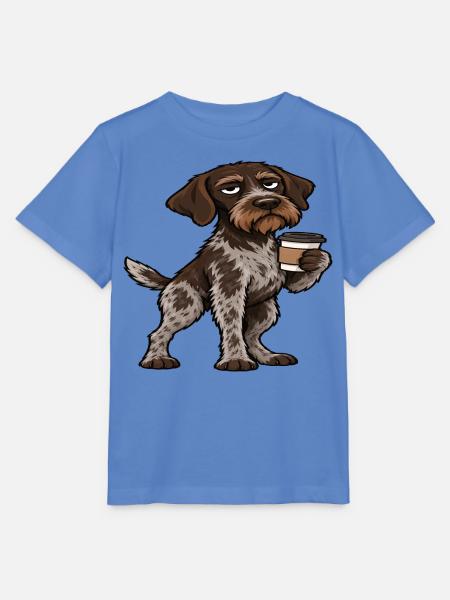 Deutsch Drahthaar Deutsch-Drahthaar Besitzer - Stanley/Stella Kinder T-Shirt MINI CREATOR - Blau