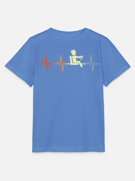 Herzschlag Busfahrer - Stanley/Stella Kinder T-Shirt MINI CREATOR - Blau