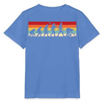Evolution Pilzsammler, Pilze sammeln Vintage - Stanley/Stella Kinder T-Shirt MINI CREATOR  - Blau - Vorne - Taisha (125cm)