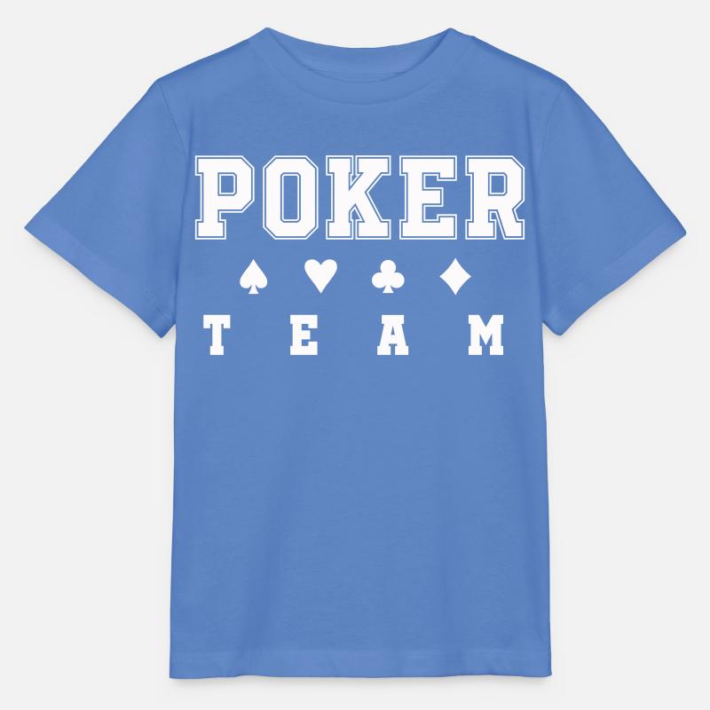 Équipe de poker - T-shirt bio MINI CREATOR Stanley/Stella Enfant - bleu
