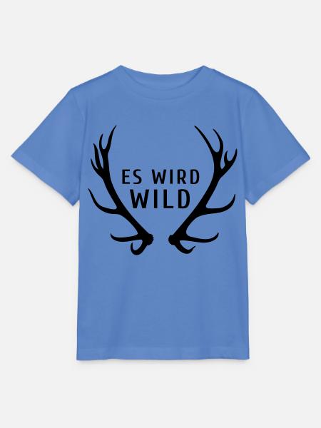es wird wild - Stanley/Stella Kinder T-Shirt MINI CREATOR  - Blau