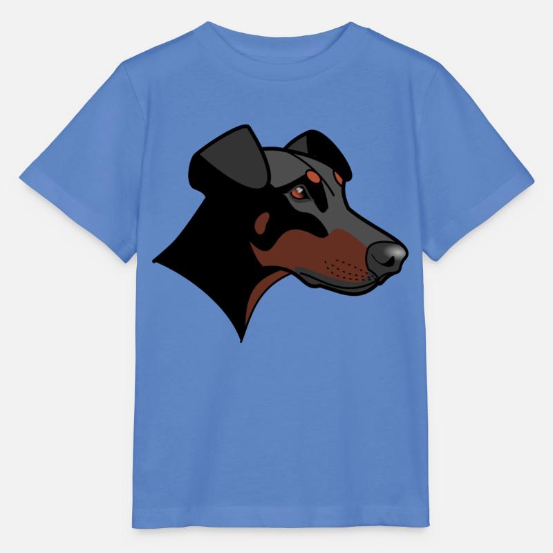 Dobermann - Nessie - Stanley/Stella Kinder T-Shirt MINI CREATOR - Blau