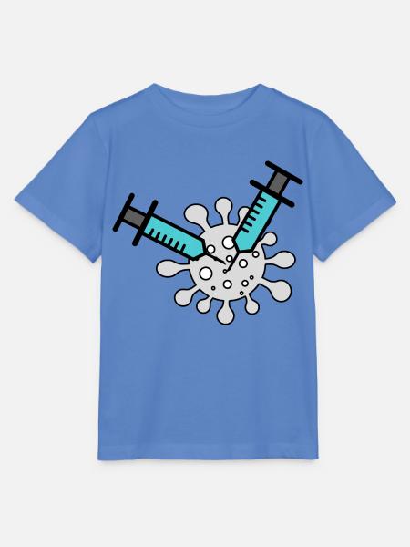 Doppel-Impfstoff - Stanley/Stella Kinder T-Shirt MINI CREATOR - Blau