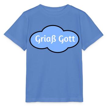 Griaß Gott - Stanley/Stella Kinder T-Shirt MINI CREATOR  - Blau - Vorne - Taisha (125cm)