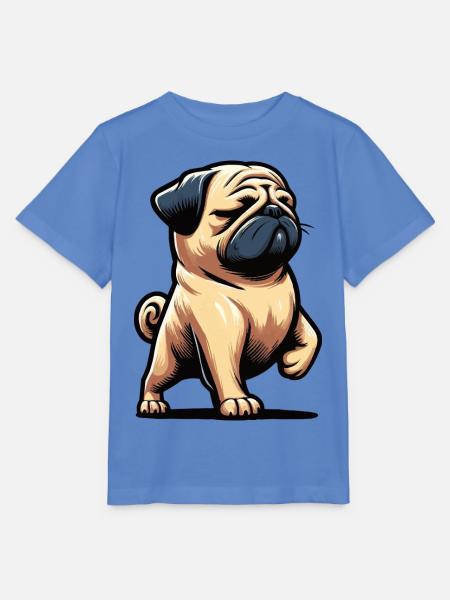 Mops Möpse Mopsbesitzer Mopsliebhaber Mopshalter - Stanley/Stella Kinder T-Shirt MINI CREATOR - Blau