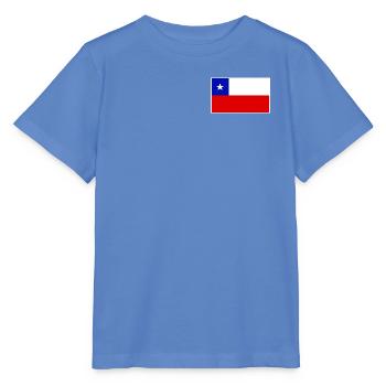 Chile Flag Classic Frame - Stanley/Stella Kinder T-Shirt MINI CREATOR  - Blau - Vorne - Taisha (125cm)
