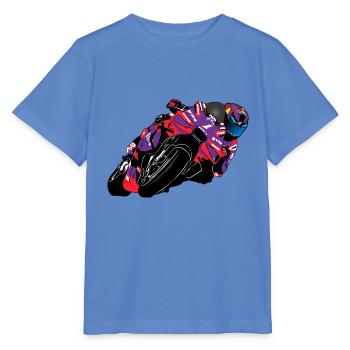 Motorcycle Racing - Superbike - Stanley/Stella MINI CREATOR Kids’ T-Shirt - bright blue - Front - Taisha (125cm)
