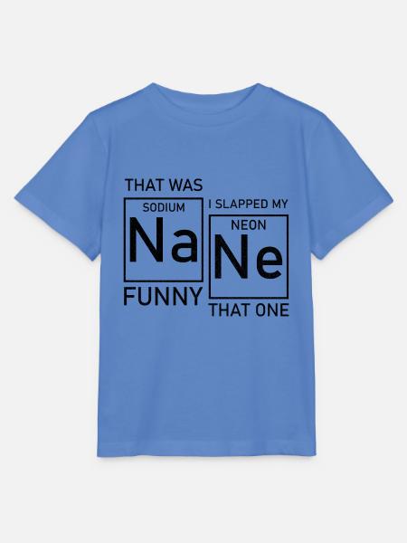 Nane lustiges Periodensystem - Stanley/Stella Kinder T-Shirt MINI CREATOR - Blau