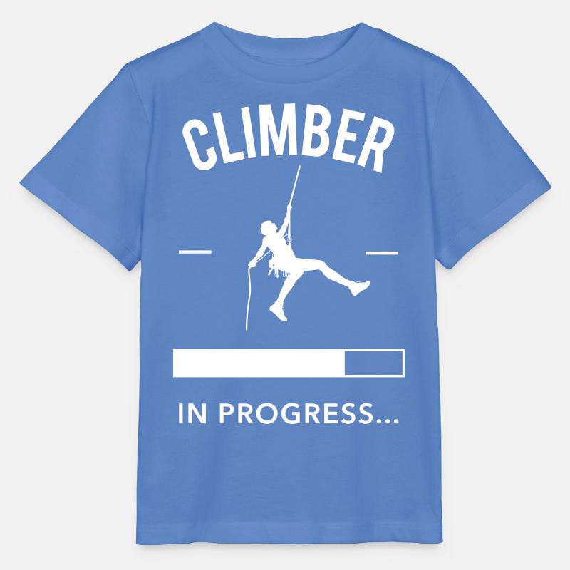Climber in Progress - Stanley/Stella Kinder T-Shirt MINI CREATOR  - Blau
