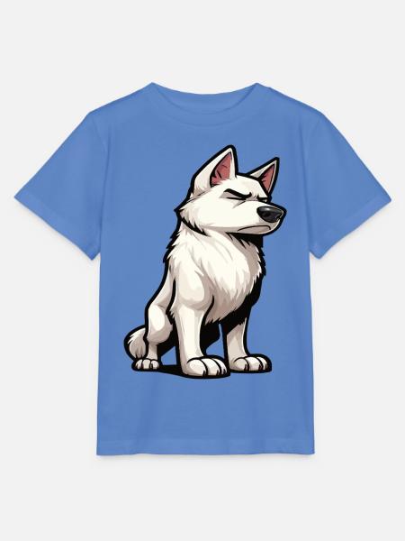 Weißer Schäferhund Schäferhund Schäferhunde - Stanley/Stella Kinder T-Shirt MINI CREATOR  - Blau