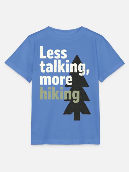 Weniger reden, mehr Wandern - Stanley/Stella Kinder T-Shirt MINI CREATOR - Blau