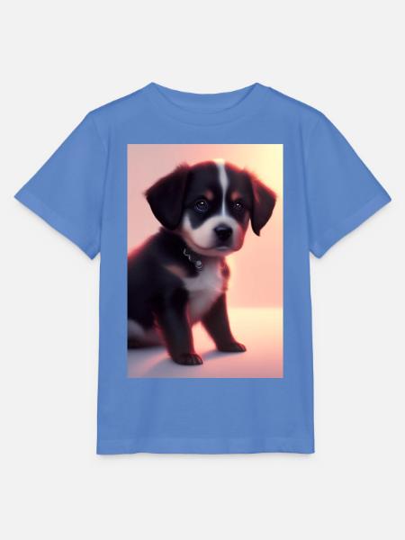 Baby Hund - Stanley/Stella Kinder T-Shirt MINI CREATOR - Blau
