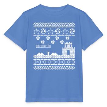 Ugly Christmas Sweater Oldskool gaming gamer poison - Stanley/Stella MINI CREATOR Kids’ T-Shirt - bright blue - Front - Taisha (125cm)