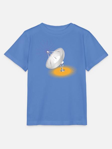 Satellitenschüssel als Gestaltungselement - Stanley/Stella Kinder T-Shirt MINI CREATOR - Blau