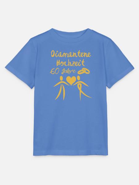 Diamantene Hochzeit 60 Jahre verheiratet Paar gold - Stanley/Stella Kinder T-Shirt MINI CREATOR - Blau