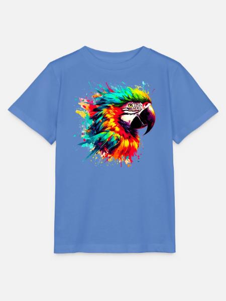 Papagei - Stanley/Stella Kinder T-Shirt MINI CREATOR - Blau