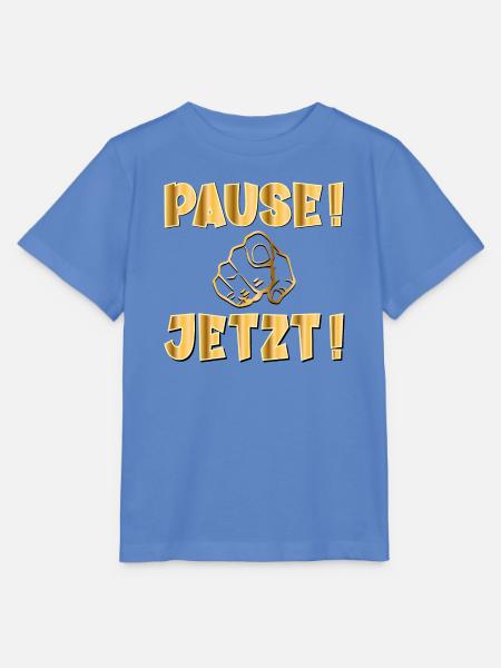 PAUSE JETZT - Stanley/Stella Kinder T-Shirt MINI CREATOR  - Blau