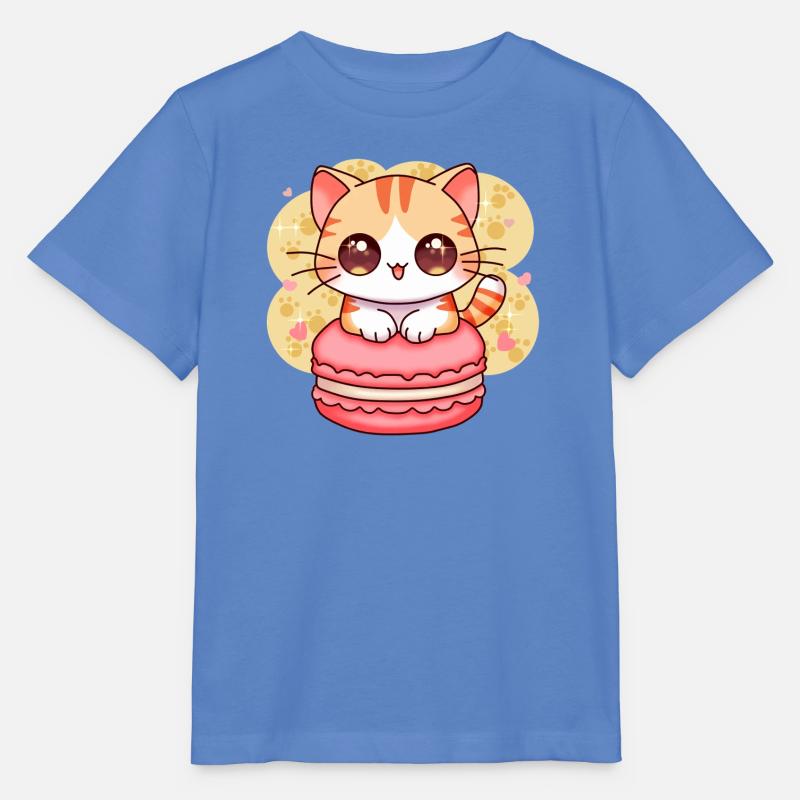 chibi cat - T-shirt bio MINI CREATOR Stanley/Stella Enfant - bleu
