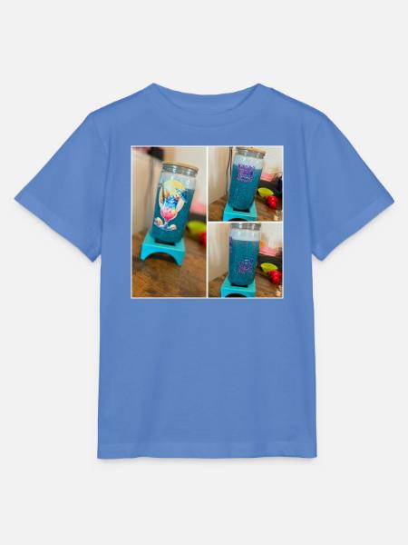 Glitzerbecher - Stanley/Stella Kinder T-Shirt MINI CREATOR - Blau