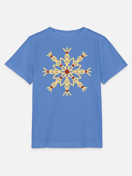 Strohstern-Ornament - Stanley/Stella Kinder T-Shirt MINI CREATOR - Blau