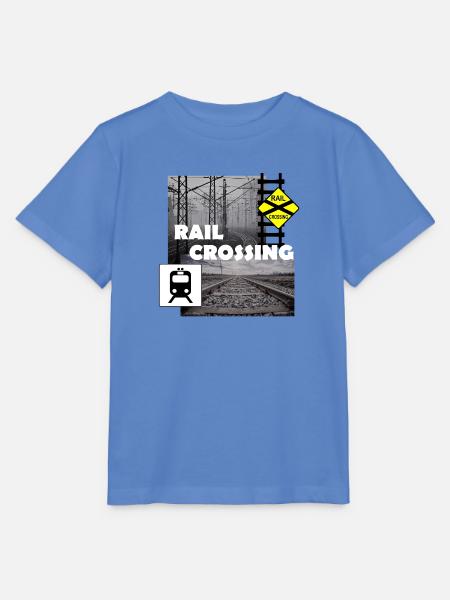 RAIL CROSSING - Stanley/Stella Kinder T-Shirt MINI CREATOR - Blau