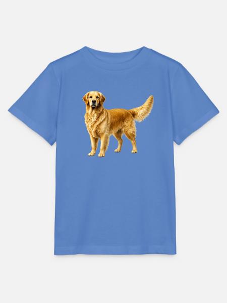 Goldener Retriever - Stanley/Stella Kinder T-Shirt MINI CREATOR - Blau