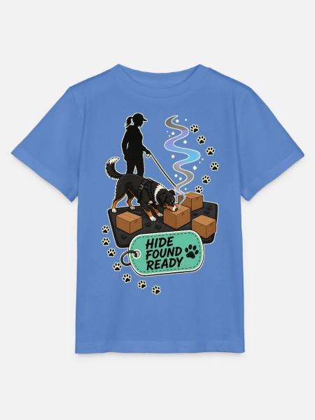 HIDE FOUND READY Hund - Stanley/Stella Kinder T-Shirt MINI CREATOR  - Blau