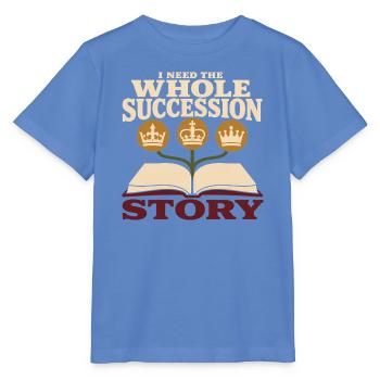 Britische Königsgeschichte Englische Monarchie - Stanley/Stella Kinder T-Shirt MINI CREATOR  - Blau - Vorne - Taisha (125cm)