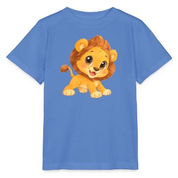 Löwe – niedliches Löwenkind - Stanley/Stella Kinder T-Shirt MINI CREATOR  - Blau - Vorne - Taisha (125cm)
