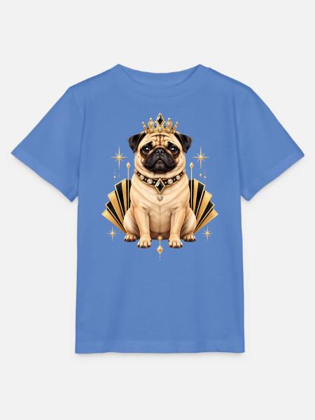 Mops Hund süßer Mops niedlicher Mops - Stanley/Stella Kinder T-Shirt MINI CREATOR - Blau