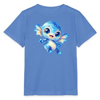 Niedlicher blauer Weltraumfreund - Stanley/Stella Kinder T-Shirt MINI CREATOR  - Blau - Vorne - Taisha (125cm)