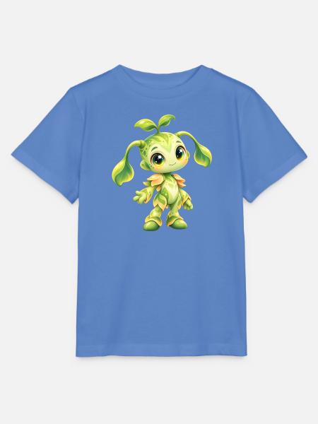 Grünes Pflanzwesen Charme - Stanley/Stella Kinder T-Shirt MINI CREATOR - Blau