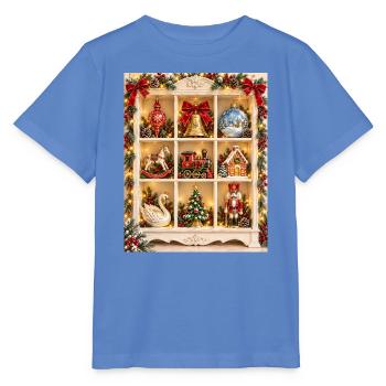 Weihnachts-Kuriositätenschrank - Stanley/Stella Kinder T-Shirt MINI CREATOR  - Blau - Vorne - Taisha (125cm)