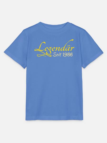 geboren 1986 - Stanley/Stella Kinder T-Shirt MINI CREATOR - Blau