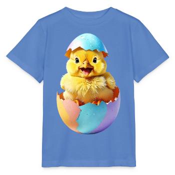Kueken-Osterei - Stanley/Stella Kinder T-Shirt MINI CREATOR  - Blau - Vorne - Taisha (125cm)