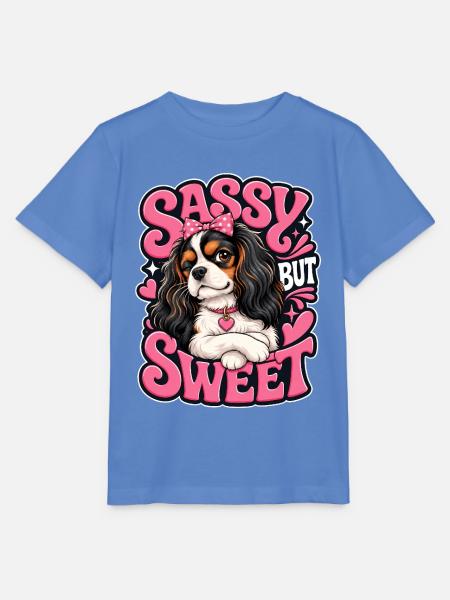 Kavallerier King Charles Spaniel - Stanley/Stella Kinder T-Shirt MINI CREATOR - Blau