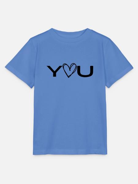 love you - Stanley/Stella Kinder T-Shirt MINI CREATOR  - Blau