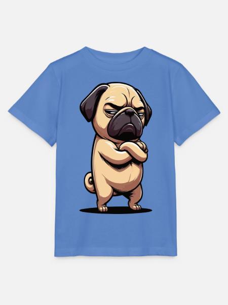 Mops Möpse Mopsbesitzer Mopsliebhaber Mopshalter - Stanley/Stella Kinder T-Shirt MINI CREATOR  - Blau