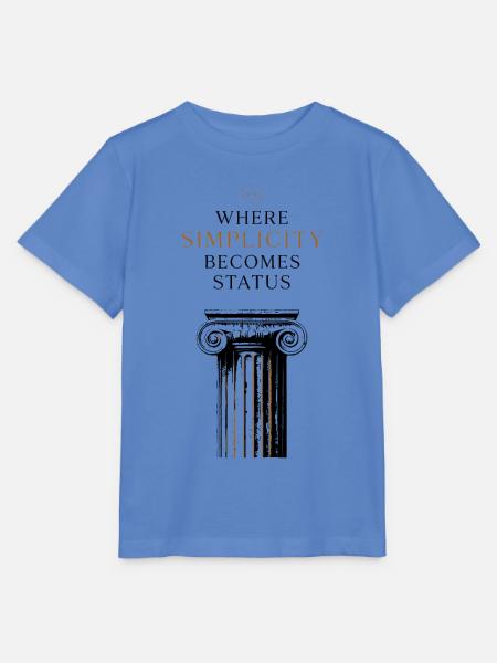 Minimalismus Luxus Schlichtes Premium Status - Stanley/Stella Kinder T-Shirt MINI CREATOR  - Blau