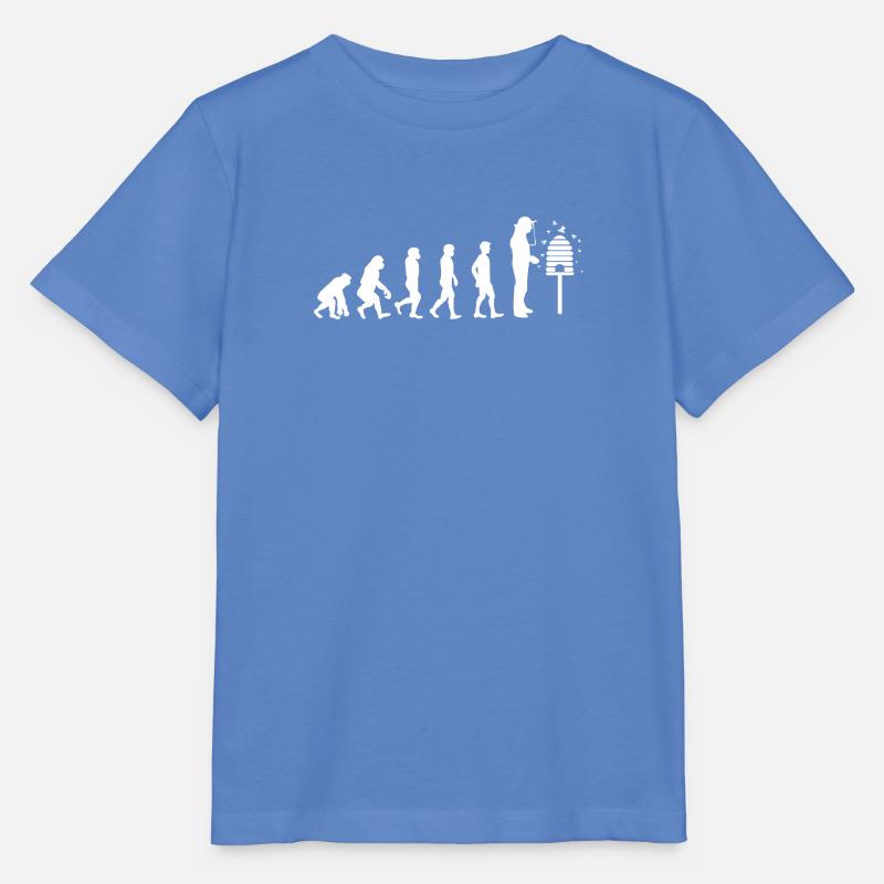 cadeau T-shirt - Apiculteurs Evolution - T-shirt bio MINI CREATOR Stanley/Stella Enfant - bleu