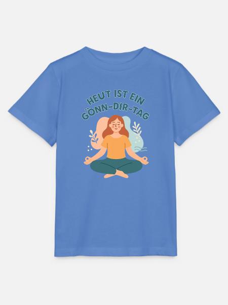 Meditation und Selbstfuersorge - Stanley/Stella Kinder T-Shirt MINI CREATOR - Blau