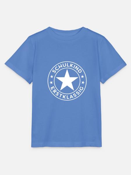 Schulkind Erstklassig 2026 Einschulung Schulanfang - Stanley/Stella Kinder T-Shirt MINI CREATOR - Blau