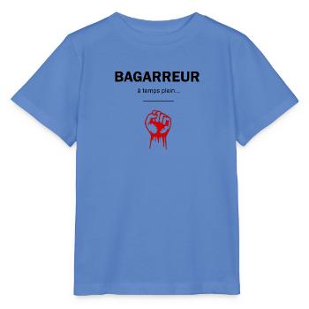 Bagarreur a temps plein - T-shirt bio MINI CREATOR Stanley/Stella Enfant - bleu - Devant - Taisha (125cm)