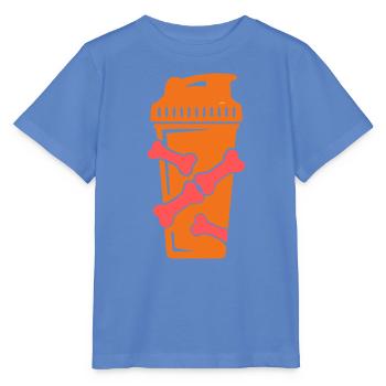Knochen Protein Shaker Grafik - Stanley/Stella Kinder T-Shirt MINI CREATOR  - Blau - Vorne - Taisha (125cm)