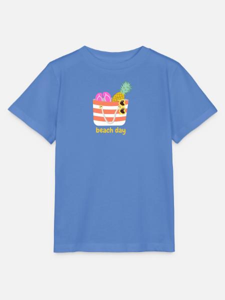 Beach day - Stanley/Stella Kinder T-Shirt MINI CREATOR - Blau