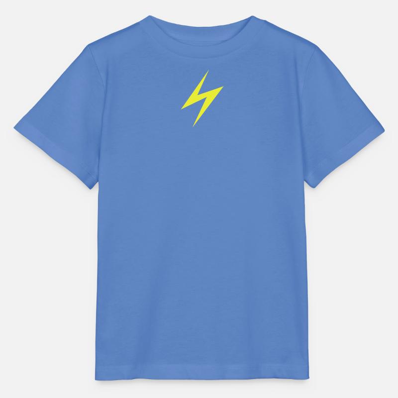 Logo éclair foudre - T-shirt bio MINI CREATOR Stanley/Stella Enfant - bleu