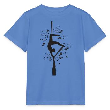 Tissu vertical acrobaties aériennes soie aérienne - T-shirt bio MINI CREATOR Stanley/Stella Enfant - bleu - Devant - Taisha (125cm)