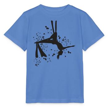 Tissu vertical acrobaties aériennes soie aérienne - T-shirt bio MINI CREATOR Stanley/Stella Enfant - bleu - Devant - Taisha (125cm)