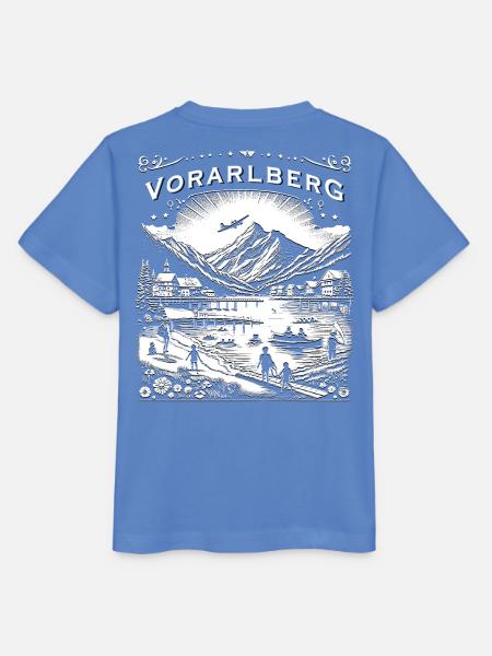 Vorarlberg Design - Berge, See und Kinder - Stanley/Stella Kinder T-Shirt MINI CREATOR - Blau